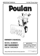 Poulan 96194000601 User Manual